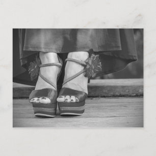 Vintage Fashion Photography Postcard