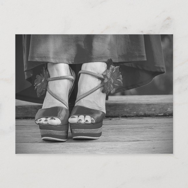 Vintage Fashion Photography Postcard (Front)