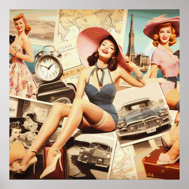Vintage Fashion Pinup Poster (Front)