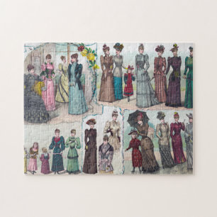 Vintage Fashion Plate Puzzle
