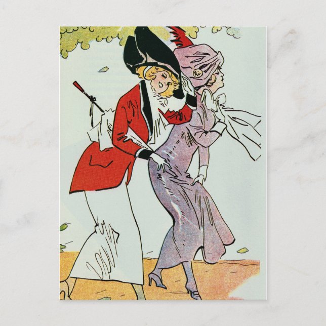 Vintage Fashion Postcard (Front)