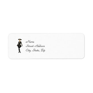 Vintage Fashion Return Address Labels