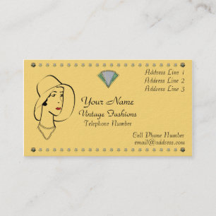 Vintage Fashion Standard Paper Business Card