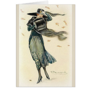 Vintage - Fashionable 1920s Lady in Black,