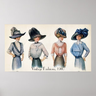 Vintage Fashions Poster