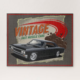 Vintage Fast Chevelle Jigsaw Puzzle