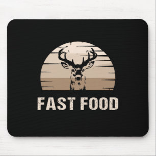 Vintage Fast Food Hunter Deer Hunting  Mouse Mat