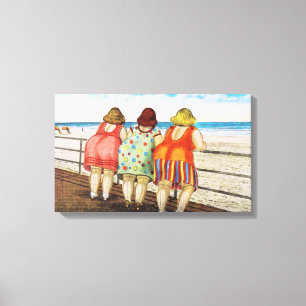 Vintage Fat Bottomed Girls Canvas Print