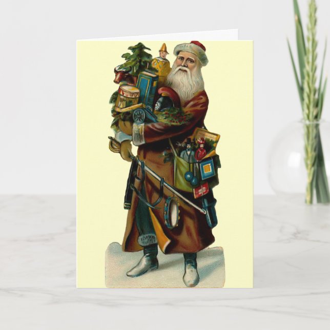 Vintage Father Christmas Card (Front)