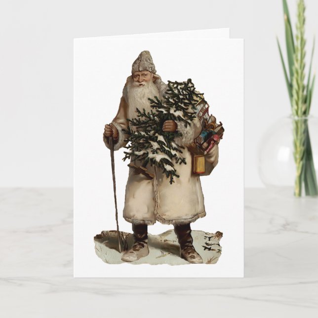 Vintage Father Christmas Card (Front)