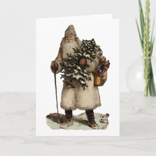 Vintage Father Christmas Card