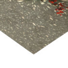 Vintage Father Christmas in Snow with Yule Log