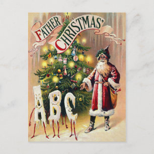 Vintage Father Christmas Postcard