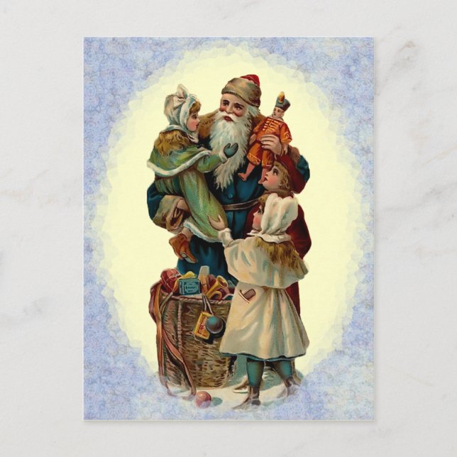 Vintage Father Christmas Postcard (Front)