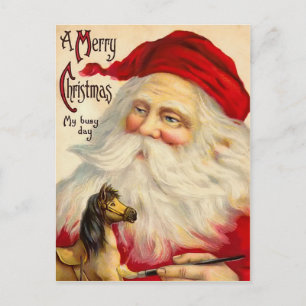 Vintage Father Christmas Postcard