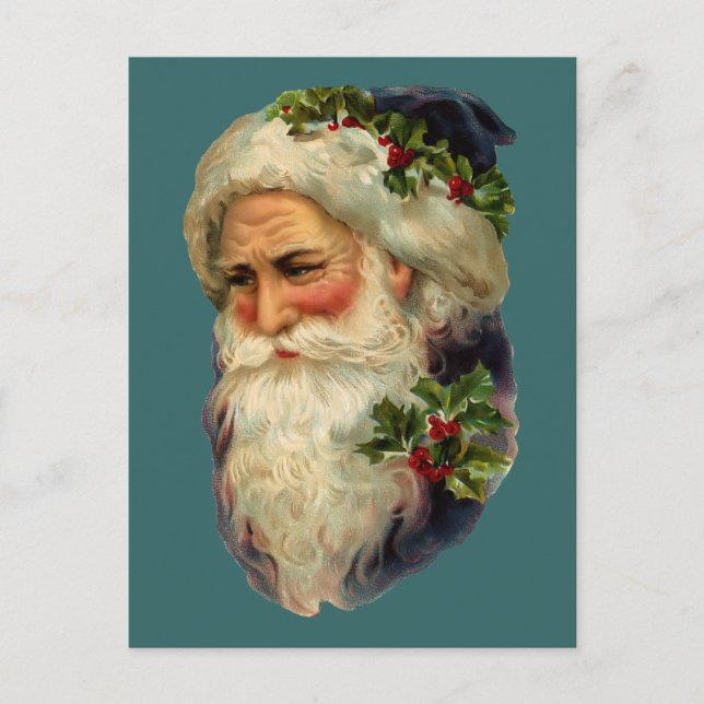Vintage Father Christmas Postcard (Front)