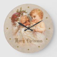 Vintage Father Christmas with Child