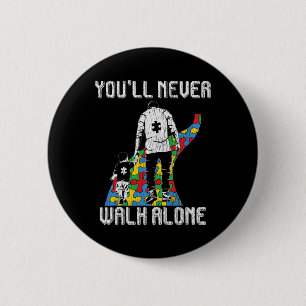 Vintage Father Son Family Autistic Kids Autism Awa 6 Cm Round Badge