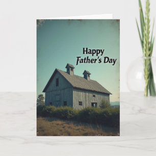 Vintage Fathers Day Barn Card