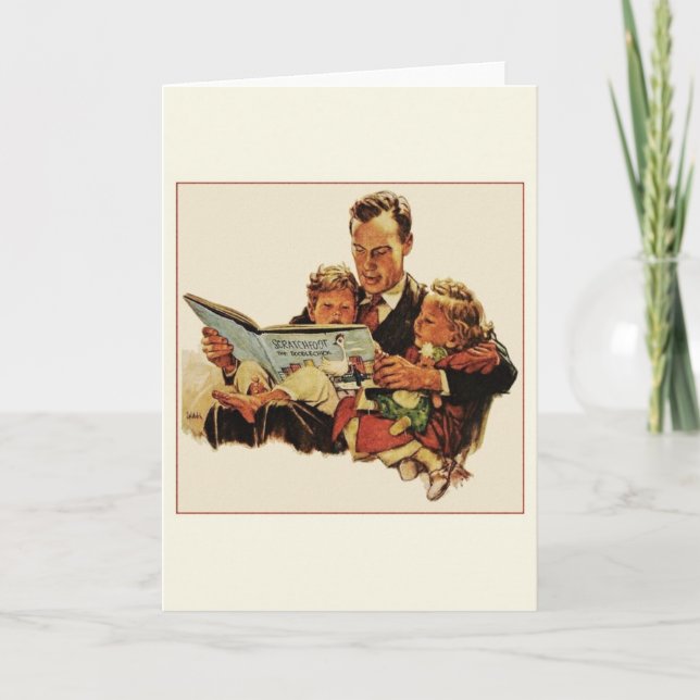 Vintage Father's Day Greeting Card (Front)