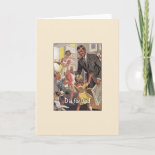 Vintage Father's Day Greeting Card