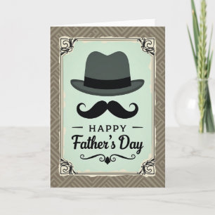 Vintage Fathers Day Hat Card