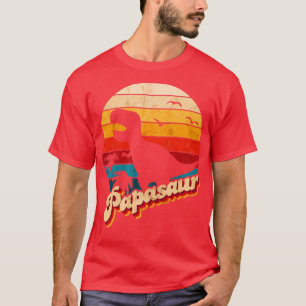Vintage Fathers Day Papasaur T-Shirt