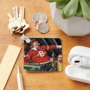 Vintage Father's Day, Sports Football Dad and Son Key Ring