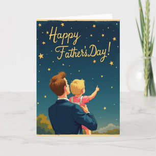 Vintage Fathers Day Star Card