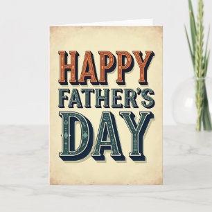 Vintage Fathers Day Type Card