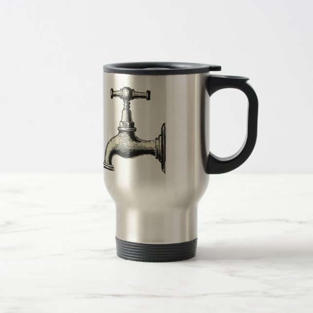 Vintage Faucet Travel Mug (Right)