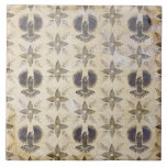 Vintage Faux Eagle Neutral Ceramic Tile<br><div class="desc">Vintage eagle pattern in a neutral rustic colour..  Perfect for a farmhouse and country home decor ceramic tile.  100% customer satisfaction with "Zazzle" every day.</div>