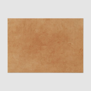 Vintage Faux Parchment Decoupage Orange 10x15 Tissue Paper