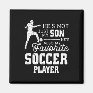 Vintage Favorite Soccer Player Son Family Matching Magnet