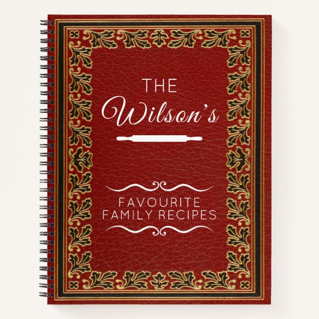 Vintage Favourite Family Recipes Notebook (Front)