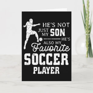 Vintage Favourite Soccer Player Son Family Matchin Card