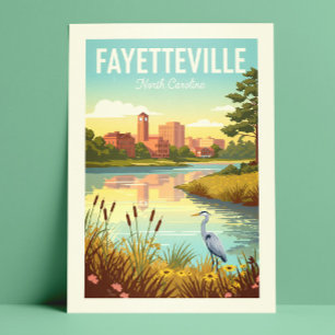 Vintage Fayetteville North Carolina Postcard