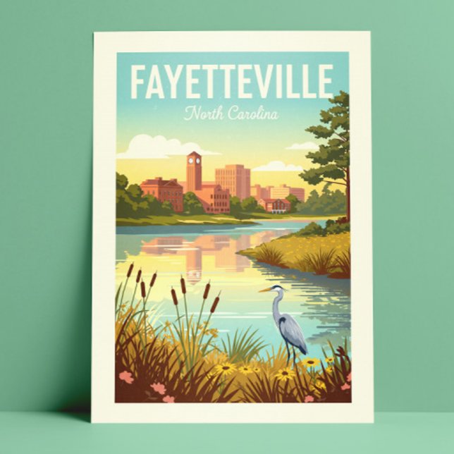 Vintage Fayetteville North Carolina Postcard (Creator Uploaded)