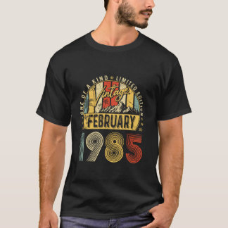 Vintage February 1985 40th Birthday Vintage Men Wo T-Shirt