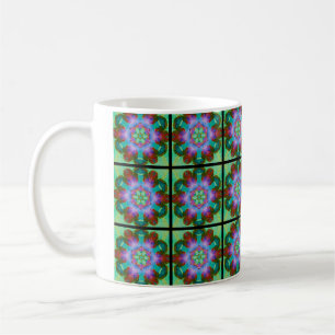 Vintage Feel - Abstract Design - Mosaic Tiles  Coffee Mug