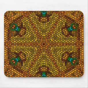  Vintage Feel - Intricate Abstract Design Tile -  Mouse Mat