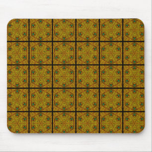Vintage Feel - Intricate Abstract Mosaic Design Mouse Mat
