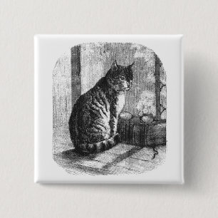 Vintage Feline Button