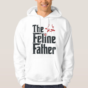 Vintage Feline Father Cat Humour Vector Design_1 Hoodie