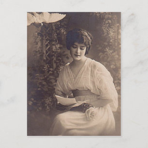 Vintage Female Photograph Postcard