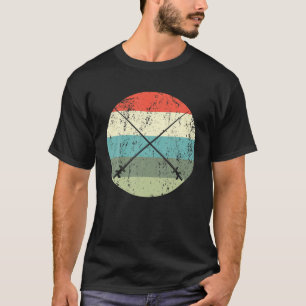 Vintage Fencer Fighting Sports Fencers Retro Fenci T-Shirt