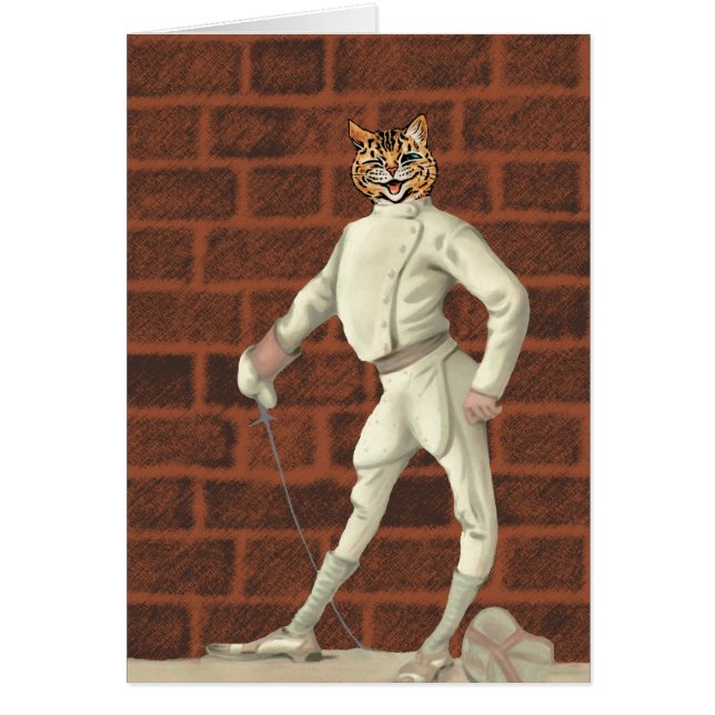 vintage fencing cat (Front)