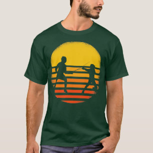 Vintage fencing father and son fencing sports trai T-Shirt
