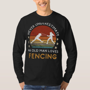 Vintage Fencing Love Tee: En garde with Experience T-Shirt