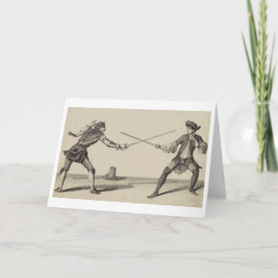 Vintage Fencing! Vintage Fencing Note Card